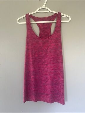 Beverly Hills Polo Club Women's Heathered Dark Pink Racerback Tank Medium